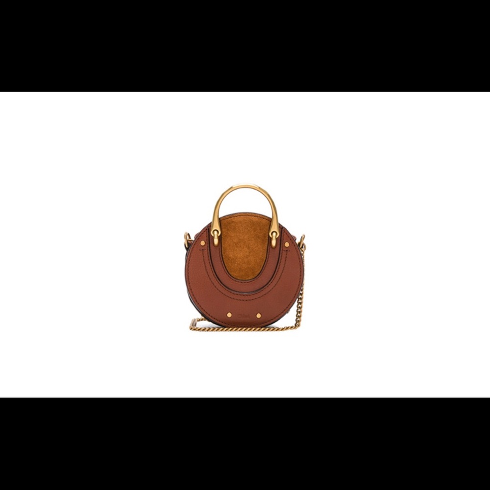 CHLOEMiniPixieShinyGoatskinCalfskinSuedeDbl Handle